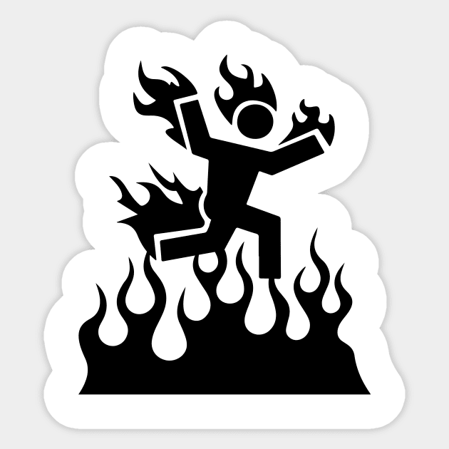 burning man emoji sticker Sticker by vellouz55